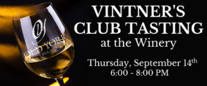 Vintner's Club Monthly Wine Tasting at the Winery on September 14, 2023